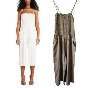 Steve Madden Natural Beauty Jumpsuit Small & Extra Small Olive Boho Earthy